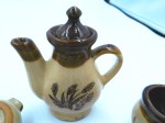 brown pottery tea set main f